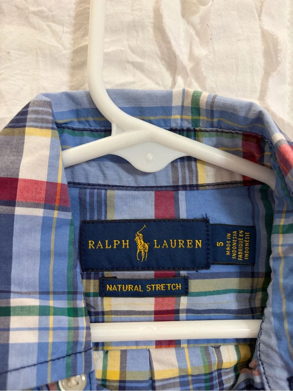 Ralph Lauren Blue Multi-Color Plaid Button-Down Shirt